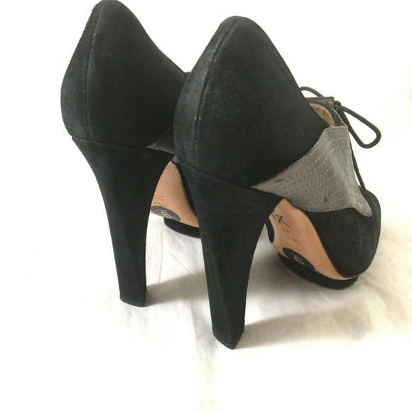 ALBERTA FERRETTI Pump Lace Up Bootie Suede Black - Picture 6 of 9